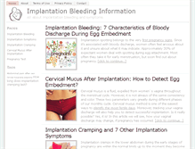 Tablet Screenshot of implantationbleed.com